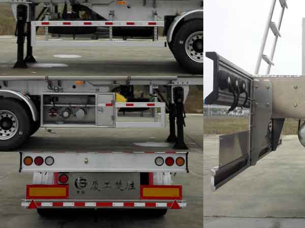 楚勝牌CSC9354GYYLC型鋁合金運(yùn)油半掛車
